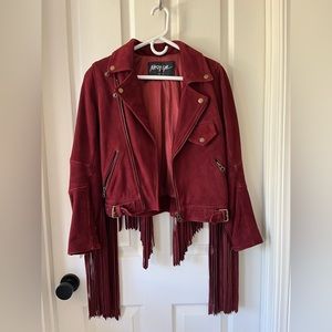 Suede Fringe Western Jacket